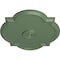 Ekena Millwork Waltz Ceiling Medallion (Fits Canopies up to 5 1/4"), 24"W x 20 1/2"H x 1 1/8"P, Athenian Green CM24WAAGF - alternate 2